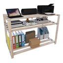 Ver imagem 4 de Balcão Estante Aberto Closet Vazado Expositor Produtos Vitrine Technox Marron