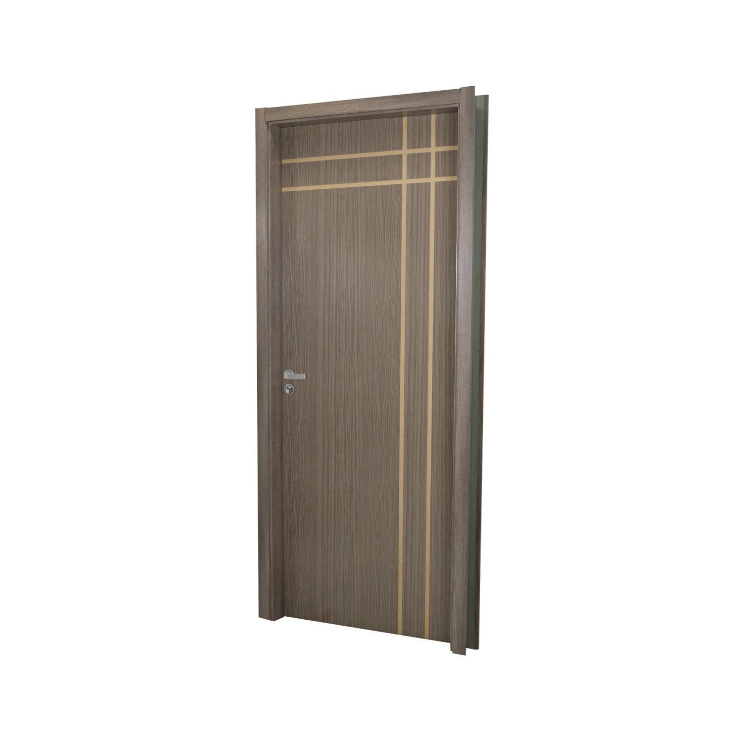 Kit Porta de Madeira Decorada 215x84cm com Batente de MDF Ultra 10cm Mantiqueira MGM - 2