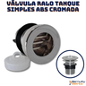 Válvula Ralo Tanque Simples Abs Cromada - 2