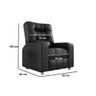 Poltrona do Papai Reclinavel Resistente Confortavel Gm Corino Preto - 5