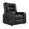 Poltrona do Papai Reclinavel Resistente Confortavel Gm Corino Preto - 4