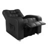 Poltrona do Papai Reclinavel Resistente Confortavel Gm Corino Preto - 2