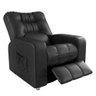 Poltrona do Papai Reclinavel Resistente Confortavel Gm Corino Preto - 3