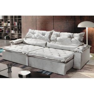 Sofá Sparta Retrátil e Reclinável 200cm - Movenzo Estofados