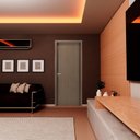 Ver imagem 6 de Kit Porta de Madeira Lisa 215x84cm com Batente de MDF Ultra 10cm Melamínico MGM Marrom/Carvalho Queb