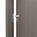 Ver imagem 4 de Kit Porta de Madeira Lisa 215x84cm com Batente de MDF Ultra 10cm Melamínico MGM Marrom/Carvalho Quebec