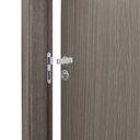 Ver imagem 4 de Kit Porta de Madeira Lisa 215x84cm com Batente de MDF Ultra 10cm Melamínico MGM Marrom/Carvalho Queb