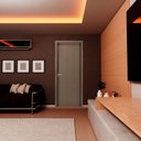 Ver imagem 6 de Kit Porta de Madeira Lisa 215x74cm com Batente de MDF Ultra 10cm Melamínico MGM Marrom/Carvalho Queb
