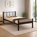 Ver imagem 1 de Base Cama Solteiro Ferro Tubular Preto Resistente