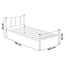 Ver imagem 4 de Base Cama Solteiro Ferro Tubular Preto Resistente