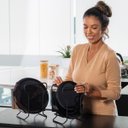 Ver imagem 3 de Suporte Organizador de Pratos para Bancada : Inventia Aer : Pintado Cor:preto