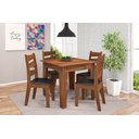 Ver imagem 1 de CONJUNTO SALA DE JANTAR ITALIA 0,90 COM 4 CADEIRAS Amend 11C