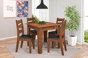 Ver imagem 1 de CONJUNTO SALA DE JANTAR ITALIA 0,90 COM 4 CADEIRAS Amend 11C
