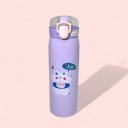Ver imagem 1 de Garrafa Térmica Tr-012 550ml Infantil em Alumínio com Canudo:Lilás