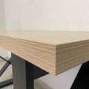 Ver imagem 7 de Escrivaninha Mesa Escritório Moderna com 135cm Industrial Tampo em Tamburato e Pés em X Carvalho e Preto Artany