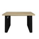 Ver mais imagens de Escrivaninha Mesa Escritório Moderna com 135cm Industrial Tampo em Tamburato e Pés em X Carvalho e Preto Artany