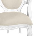 Ver imagem 4 de 4 Poltrona Entalhada com Braço Decorativa Imperatriz Luxo Trono Provençal Aréa Gourmet Leitura