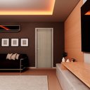 Ver imagem 6 de Kit Porta de Madeira Lisa 215x84cm com Batente de MDF Ultra 10cm Melamínico MGM Marrom/Carvalho Alph