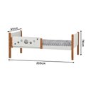 Ver imagem 4 de Kit 2 Camas Infantil Solteiro Star MDF com 2 Colchões Divaloto Móveis - Branco Mel