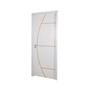 Ver imagem 2 de Kit Porta de Madeira Decorada 215x84cm com Batente de MDF Ultra 10cm Gaúcha MGM Abertura Esquerda Br