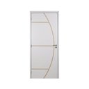 Ver imagem 3 de Kit Porta de Madeira Decorada 215x84cm com Batente de MDF Ultra 10cm Gaúcha MGM Abertura Esquerda Br