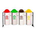 Ver imagem 1 de Conjunto Lixeiras Coleta Seletiva 50l 04 Peças