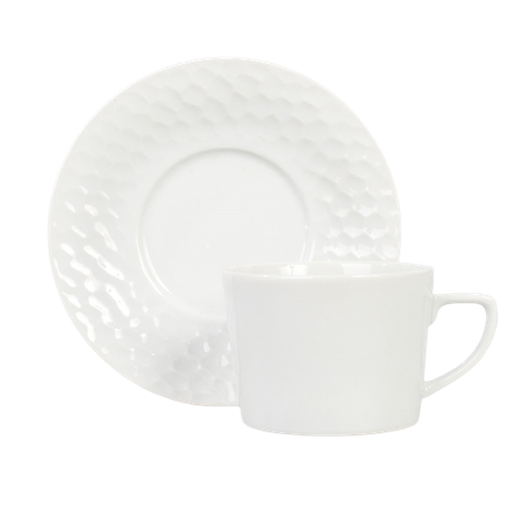 Xícara de Chá 200ml com Pires Ártico Porcelana Schmidt