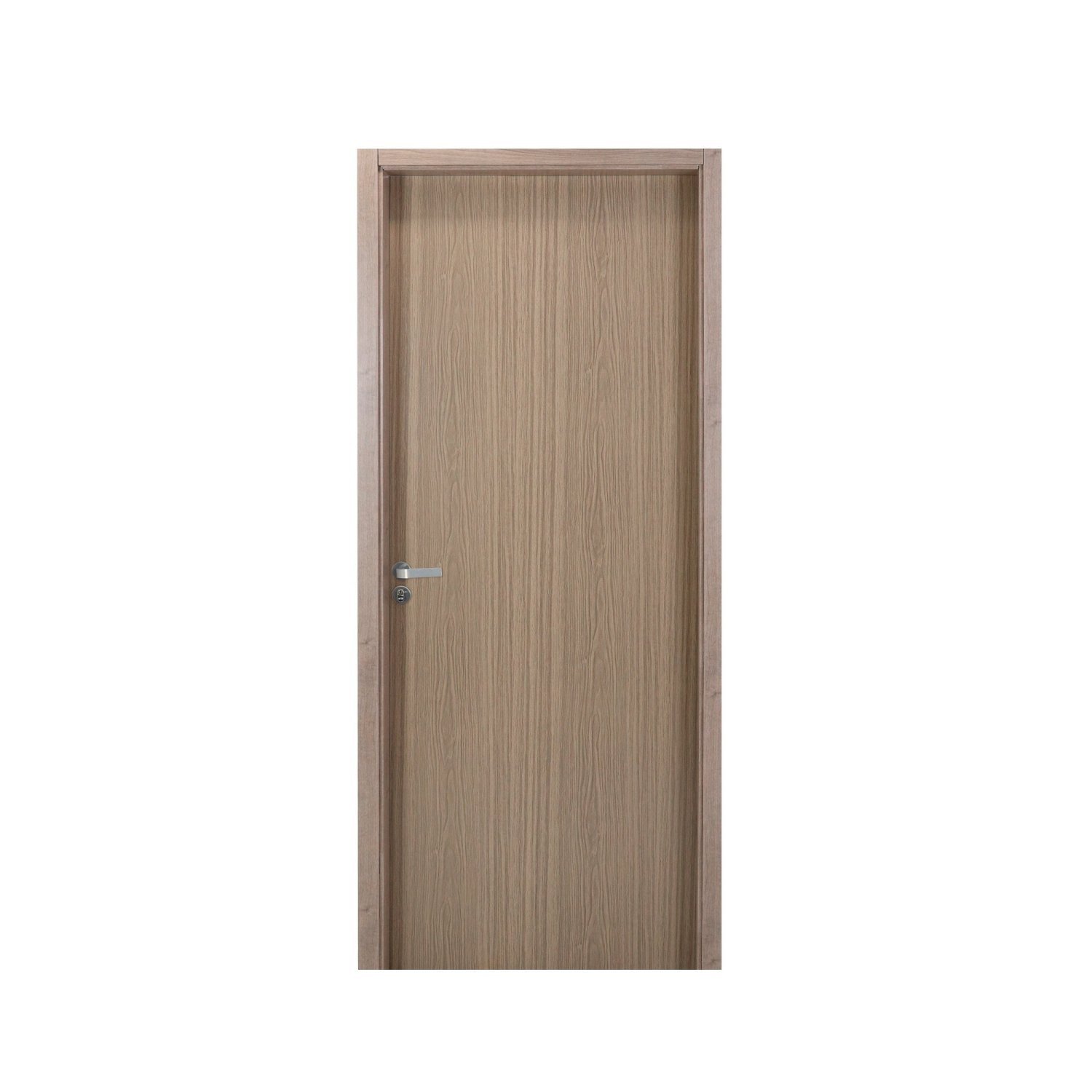 Kit Porta de Madeira Lisa 215x74cm com Batente de MDF Ultra 7cm Melamínico MGM - 1