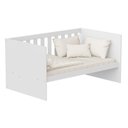 Ver imagem 4 de Jogo de Quarto Infantil Zaki Guarda Roupa e Berço Katatau Branco Fosco - Reller Móveis