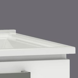 Conjunto Para Banheiro Aço Gabinete com Espelho Açai 60 Cozimax Branco - 8