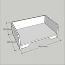 Ver imagem 2 de Cama Cachorro Caes Pequenos Casa Pet Caminha Casinha Mdf Branco Branca