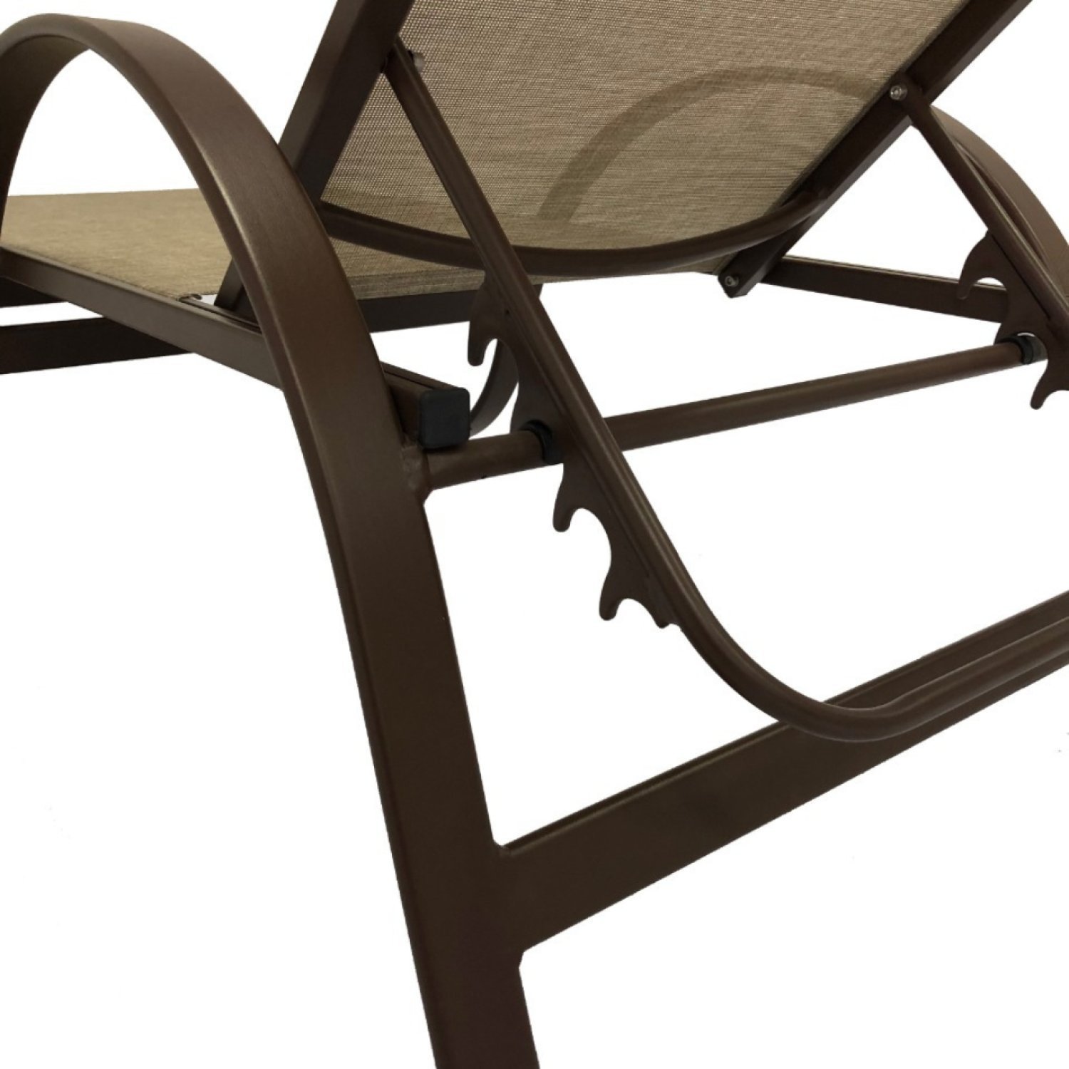 Cadeira Espreguiçadeira de Alumínio e Tela Sling Lótus Voratto Móveis - 8