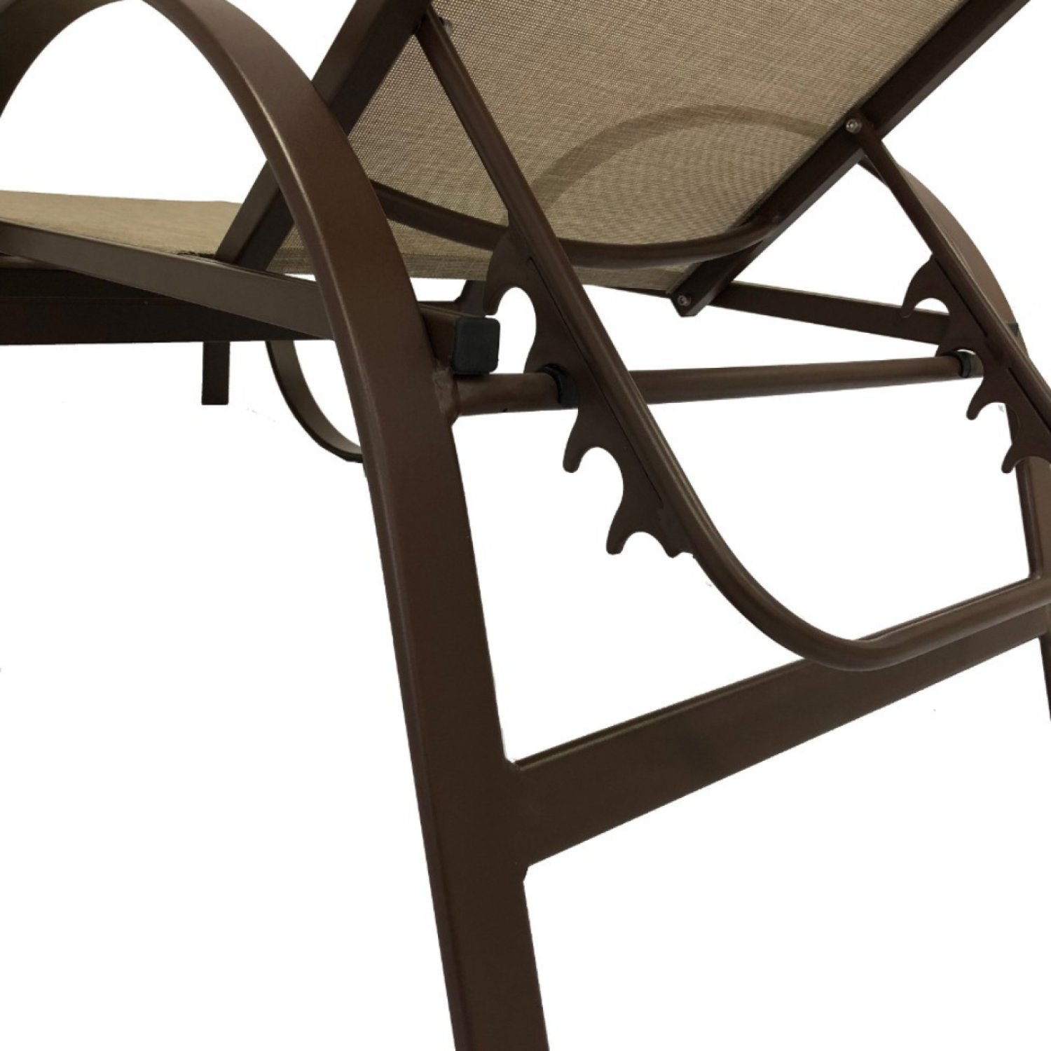 Cadeira Espreguiçadeira de Alumínio e Tela Sling Lótus Voratto Móveis - 5
