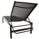 Ver imagem 4 de Espreguiçadeira de Piscina e Jardim em Alumínio e Tela Sling com Encosto Regulável 