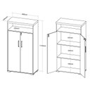 Ver imagem 5 de Armário para Escritório 1 Nicho 3 Prateleiras Executiva Charuto