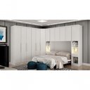 Ver imagem 1 de Modulado Casal Completo 6 Portas 8 Gavetas - Linea-branco - Móveis Novo Horizonte