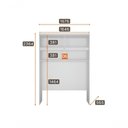 Ver mais imagens de Modulado Casal Completo 6 Portas 8 Gavetas - Linea-branco - Móveis Novo Horizonte