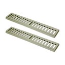 Ver imagem 1 de Kit 2 Ralo Grelha Linear Caixilho em Alumínio Bege 15x50cm