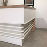 Balcão de Atendimento para Escritório/Recepção em L - Elegante e Funcional 147,7x147,7cm - 11