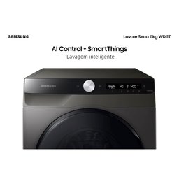 Lava e Seca Samsung 11kg Wd11a com Ecobubble Wd11t504dbx Wi-fi Motor Inverter Inox Look 127v - 2 Lava e Seca Samsung 11kg Wd11a com Ecobubble Wd11t504dbx Wi-fi Motor Inverter Inox Look 127v - 2