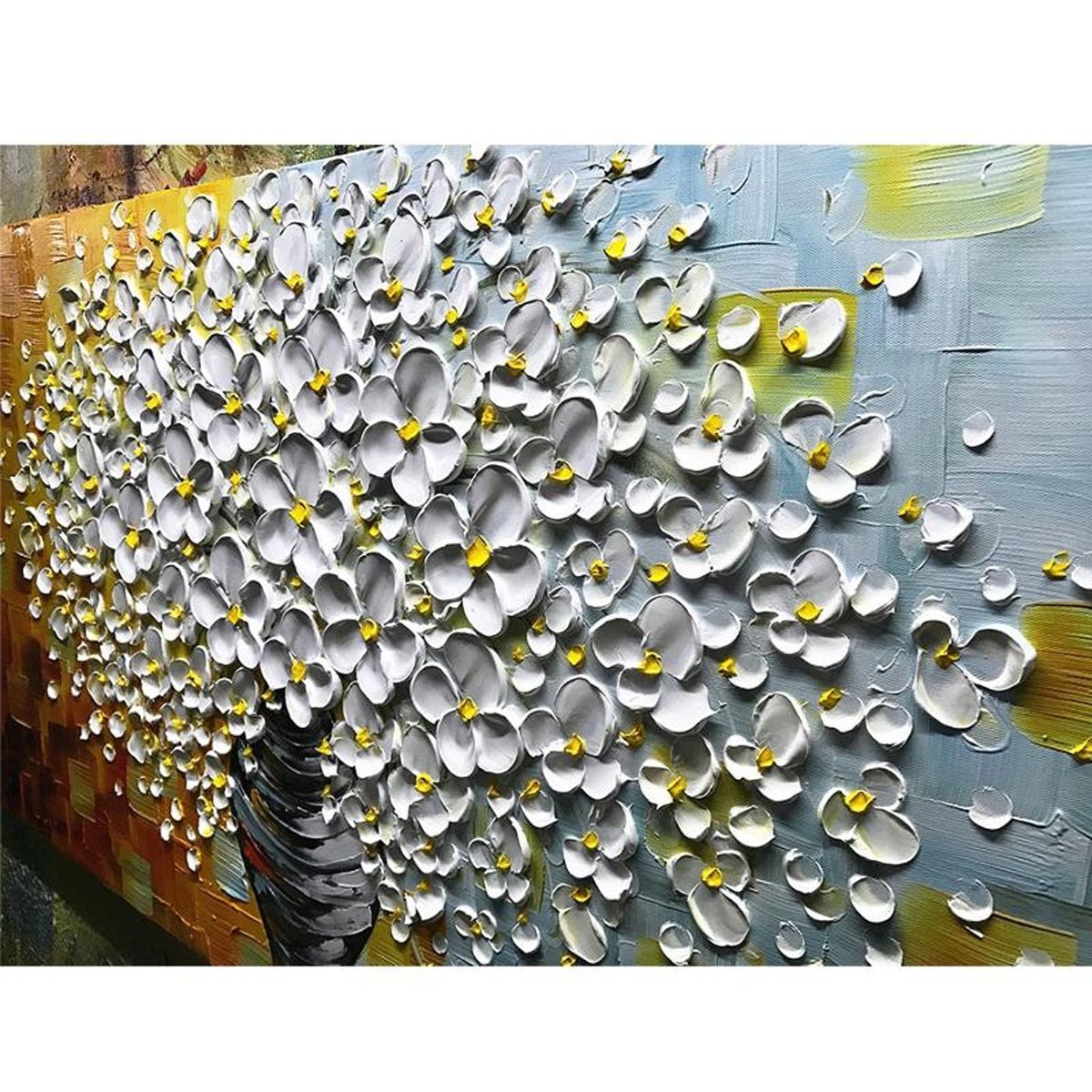 Quadro Pintura Tela Decorativo Pintado a Mão 5423: 50cm (A) x 100cm (L) - 4