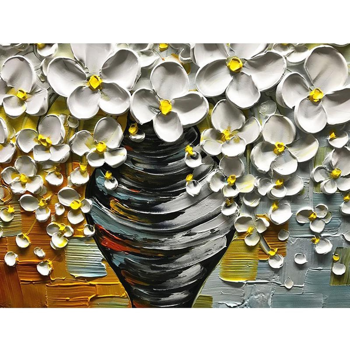Quadro Pintura Tela Decorativo Pintado a Mão 5423: 50cm (A) x 100cm (L) - 3