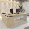Mesa para Escritório em L com Caixa de Tomada Tamburato Estação Diretoria  - 2