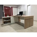 Ver imagem 4 de Escrivaninha Mesa Escritório em L com Caixa de Tomada Tamburato Estação Diretoria