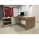 Ver imagem 4 de Escrivaninha Mesa Escritório em L com Caixa de Tomada Tamburato Estação Diretoria 202,5cm