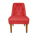 Ver imagem 6 de Kit 4 Cadeiras Paris + 2 Paris Retro Suede Vermelho Dominic Decor
