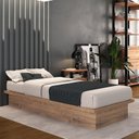 Ver imagem 1 de Cama Solteiro 8284 Oriental Marrom/Solanum
