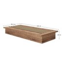 Ver imagem 3 de Cama Solteiro 8284 Oriental Marrom/Solanum