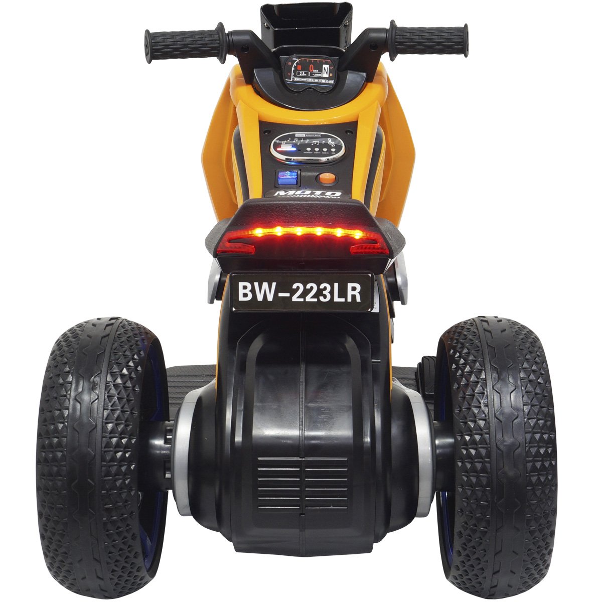 Mini Moto Elétrica 6v Triciclo Futurista Criança Infantil Led Som Usb Bateria Brinqway Bw-223 Bivolt - 4