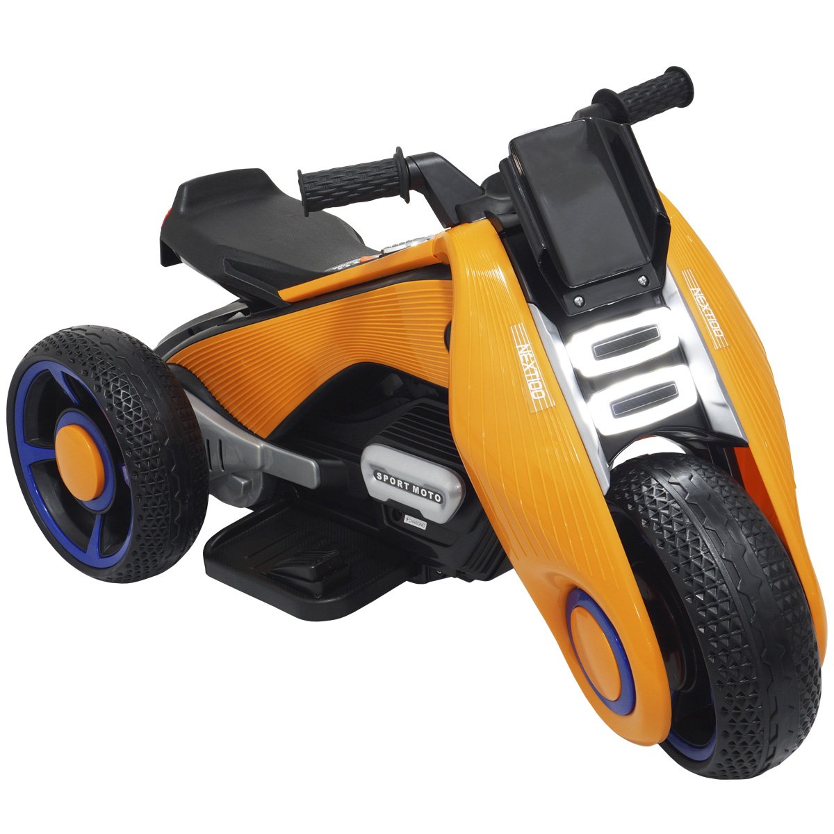 Mini Moto Elétrica 6v Triciclo Futurista Criança Infantil Led Som Usb Bateria Brinqway Bw-223 Bivolt - 2